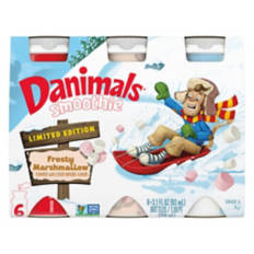 Danimals Frosty Marshmallow Flavored Smoothie - 6 pack, 3.1 fl oz