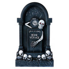 Indoor/Outdoor LED Tombstone - Bone Voyage