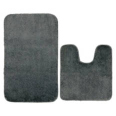 2 Piece Bath Rug Set - Gray