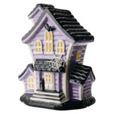 Pastel Ceramic Haunted House, Purple