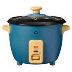 6 Cup Rice Cooker & Hot Pot, Blue