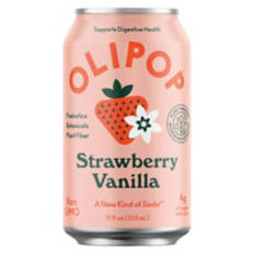 Prebiotic Strawberry Vanilla Flavored Soda Can, 12 fl oz