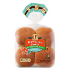 Hawaiian Sweet Hamburger Buns, 8 count
