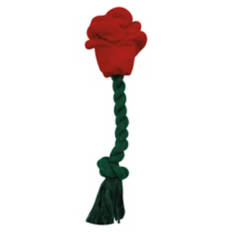 Valentine's Day Rose Rope Dog Toy