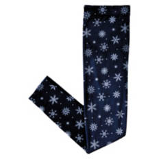 Ladies Holiday Ultra Plush Leggings - Navy Printed, L