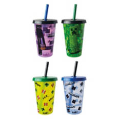 4 Pack Reusable Tumblers - Minecraft