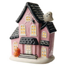 Pastel Ceramic Haunted House, Pink