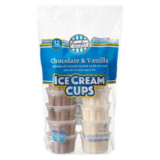 Chocolate  and Vanilla Ice Cream Cups, 12 count
