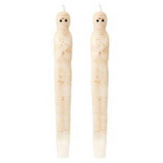 2 Pack Halloween Taper Candles - Mummy