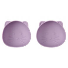 2 Pack Cat Shaped Silicone Snack Bowls