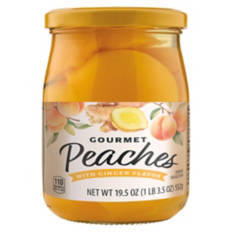 Gourmet Peaches with Ginger Flavor, 19.5 oz