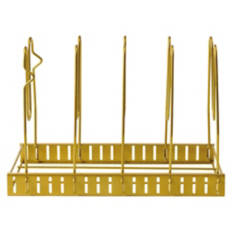 Wire Cabinet Organizer - Pan Organizer, Gold