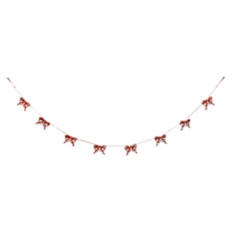 Holiday Garland - Red Bow