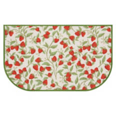 19.5" x 34" Bevington Kitchen Rug - Strawberries