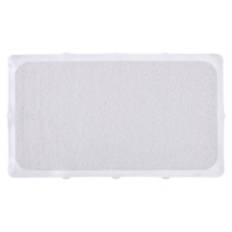 Loofah Anti-Slip Bath Mat, White