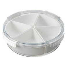 5 Compartment Round Shaped Food Container