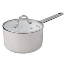 2.5 Quart Ceramic Sauce Pan, Warm Grey