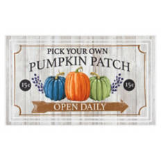 18" x 30" Deluxe Harvest Doormat - Pumpkin Patch