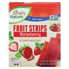 Strawberry  Fruit Strips, 21 count
