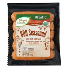 Organic BBQ Seasoned Chicken Sausage, 12 oz