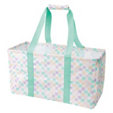 Foldable Utility Tote - Checkered