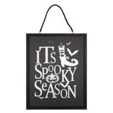 Halloween Reversible Wall Sign - Spooky/Witch