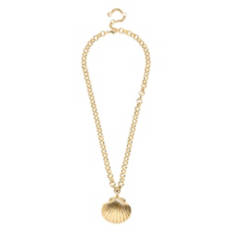 Ladies Flat Shell Necklace