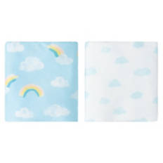 2 Pack Super Soft Bassinet Sheets - Cloud