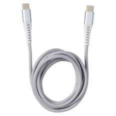 6 Feet Charging Cable - USB C to USB C, Silver