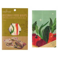 3 Pack Beeswax Food Wraps - Veggie