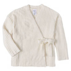 Ladies Cozy Lounge Wrap - White, S/M