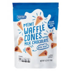 Mini Waffle Milk Chocolate Cones, 4.23 oz