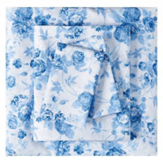 4 Piece Full Size Bed Sheet Set, Floral