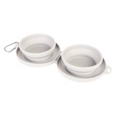Collapsible Pet Travel Bowl - Cream