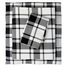 Twin Size Flannel Sheet Set - Plaid