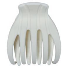 Fitness Hair Accessories - Lay Down Claw Clip, Off White