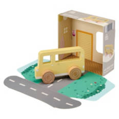 Girl's Wooden Van Pull Toy
