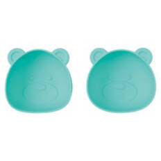 2 Pack Bear Shaped Silicone Snack Bowls