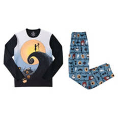 Adult Fall Character Pajama Set - Night Before Christmas, XL
