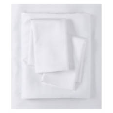 4 Piece Queen Size Bamboo Sheet Set, White