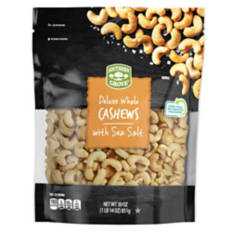 Deluxe Whole  Cashews with Sea Salt, 30 oz