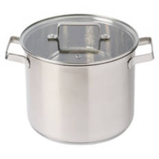 9 Quart Stainless Steel Stock Pot with Glass Lid