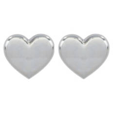 Valentines Jewelry - Silver Puffy Heart