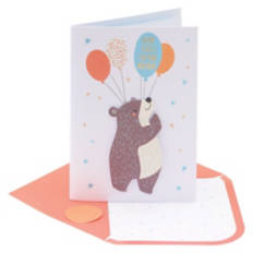 5" x 7" Greeting Card - Bear Birthday