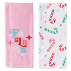 2 Pack Christmas Kitchen Towels - Fa La La