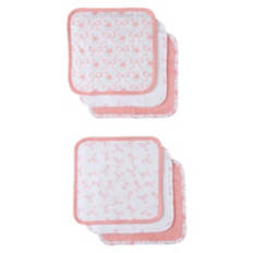6 Pack Soft Washcloths - Bows