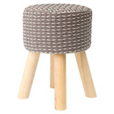 Indoor Decorative Ottoman, Gray