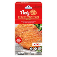Fiery Hot Breaded Chicken Patties, 6 count