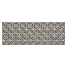 26" x 72" Flatweave Runner - Gray Medallion