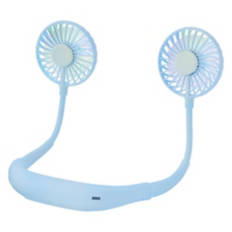 USB Rechargeable Neck Fan, Blue